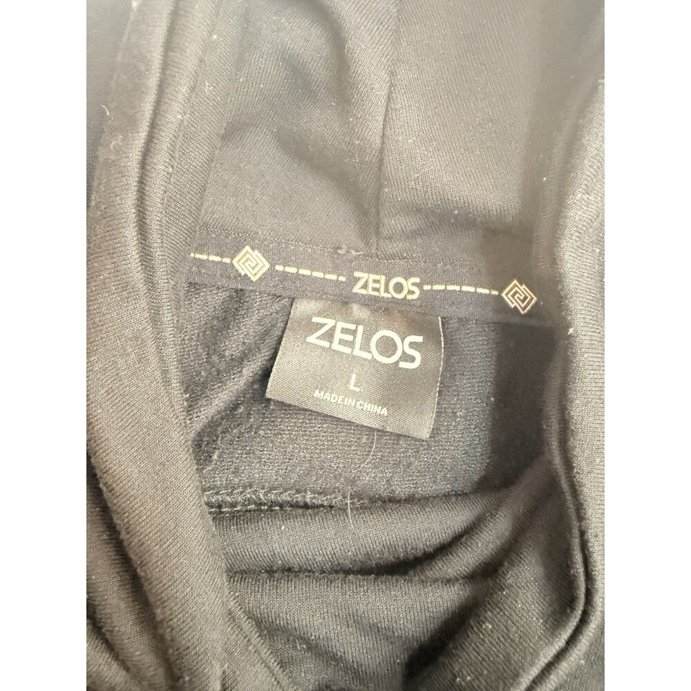 bundle 3- Zelos Athletic sweater L Black Pullover Cowl Comfort - Picture 9 of 11